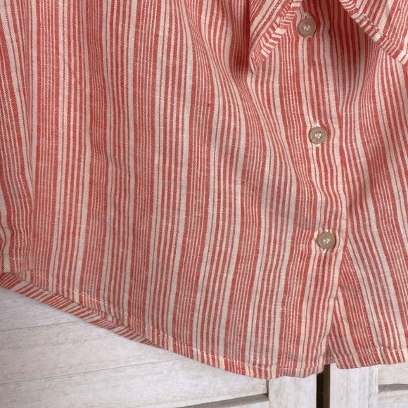 Free People Hello There Beautiful Off the Shoulder Striped Top Size XS - Picture 5 of 10